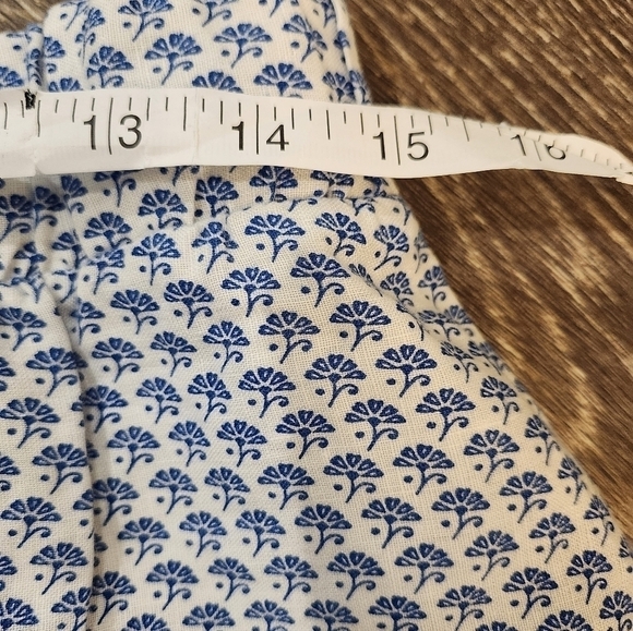 Tommy Bahama NWOT Linen Blue Baroque Elastic Waist Skirt Size XS - Picture 8 of 9